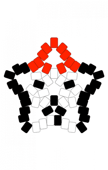 Yi Xi star - red, white
