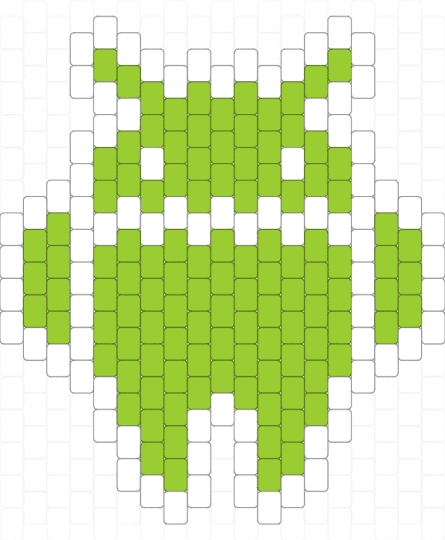 Android bot! - android, green, samsung, white