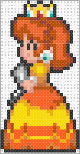 Princess Daisy - character, gaming, mario, nintendo, orange, red, video game, yellow