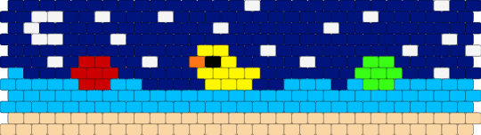 Ducks and balls in The pool at nigth - beige, cotdpoolparty, light blue, purple