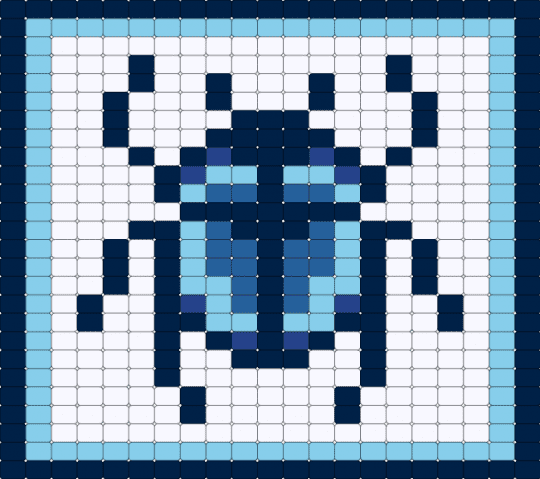 Blue Beetle - blue, light blue