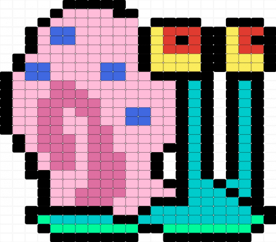 Gary the Snail - pink, teal