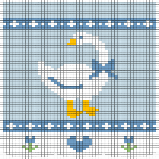 Goose - light blue, white