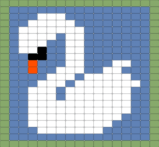Swan - blue