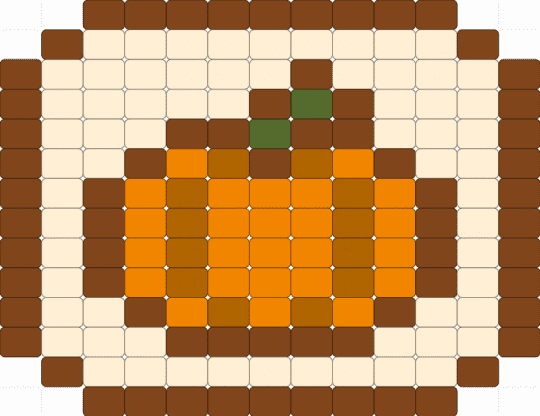 Retro Pumpkin - beige, brown