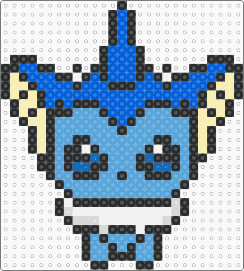 Vaporeon - blue, light blue