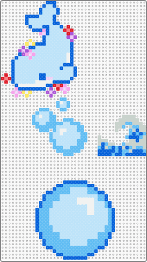 Blue whale - blue, light blue