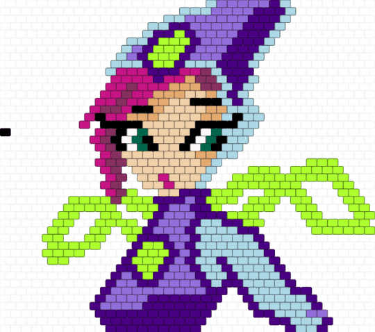 Tecna Winx - green, light blue, purple, winx club