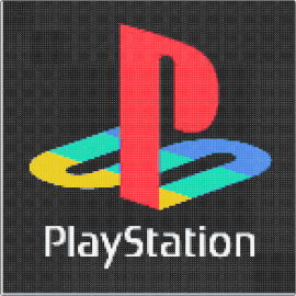 PS logo - 5x5 - playstation,logo,video game,console,colorful,red