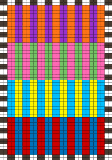 Abstract tapestry - blue, colorful, light blue, orange, pink