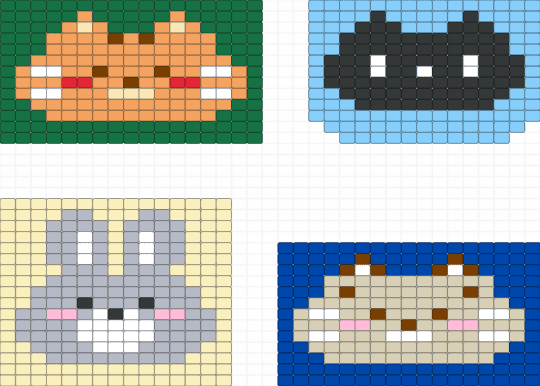 animals - blue, colorful, light blue, orange