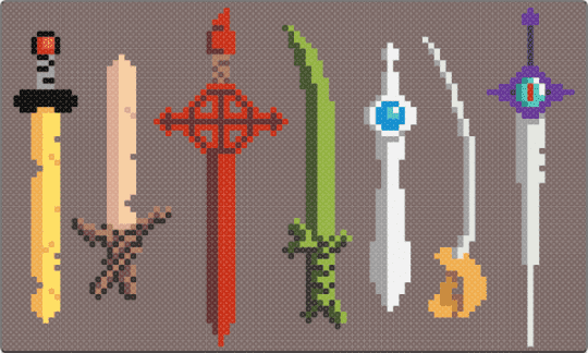 Finn Swords - Adventure Time - adventure time, cartoon, finn swords, swords, weapons
