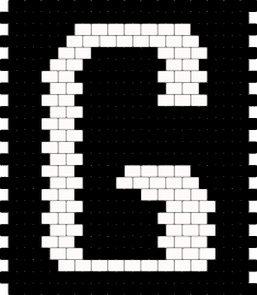 G (large) - text,alphabet,g,panel,simple,black,white