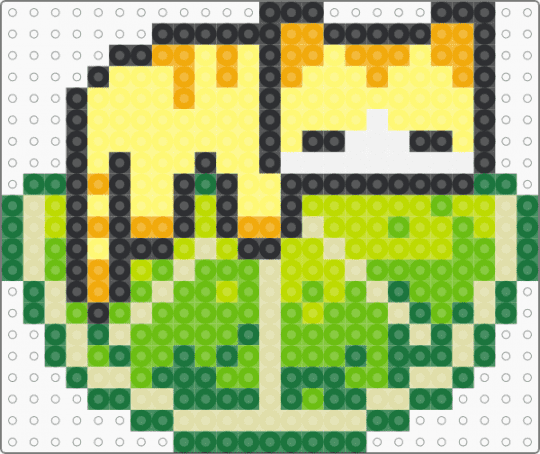 lime kitty - green, yellow