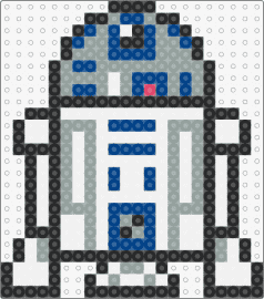 R2D2 - r2d2,droid,star wars,robot,scifi,character,movie,classic,white