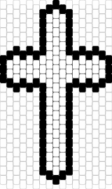 Cruz - cross,religion,symbol,simple,outline,black,white