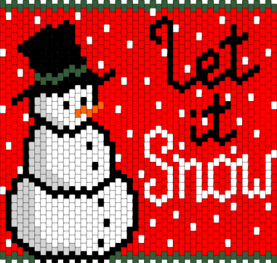Let it Snow - christmas, holiday, red, snow, snowman, winter
