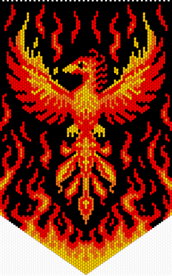 Phoenix w/ Flames (WIP) - bird, fire, flames, phoenix, red
