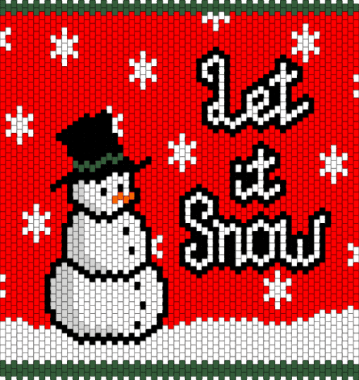 Let it Snow Tapestry (more snowflakes) - christmas, holiday, red, snow, snowflake, snowman