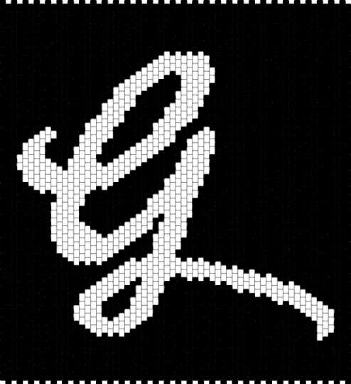 Monogram G - black, black and white, letter, letter g, logo