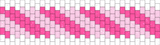 Sparkly Pink Striped Cuff - border, pink, striped, white
