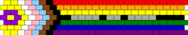 progress pride flag (gray is for letter beads “love is love”) - progress,pride,flag,love,colorful,community,support,cuff