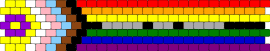 progress pride flag (gray is for letter beads “love is love”) - progress,pride,flag,love,colorful,community,support,cuff