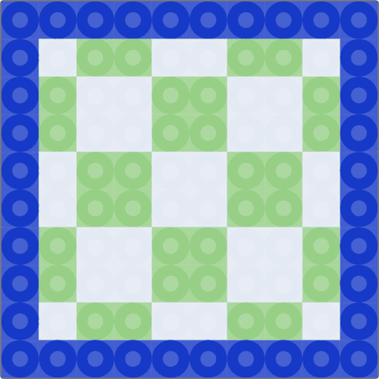 Mosaic Coaster 7 - purple, teal