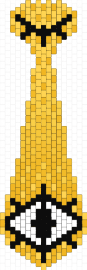 Bill Cipher Tie V2 - bill cipher, cartoon, character, charm, disney, gravity falls, tv show, yellow