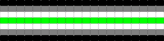 Agender cuff - gray, green