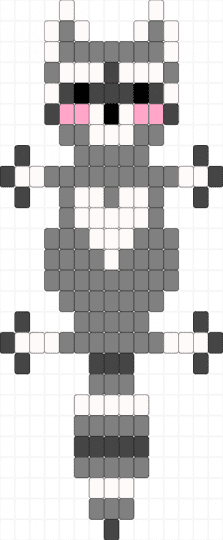 rainy's raccoon - gray, ladder, raccoon, racoon, trash cat
