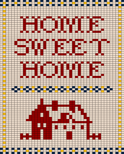 home tapestry WIP - beige