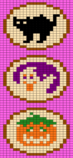 Halloween project - beige, pink