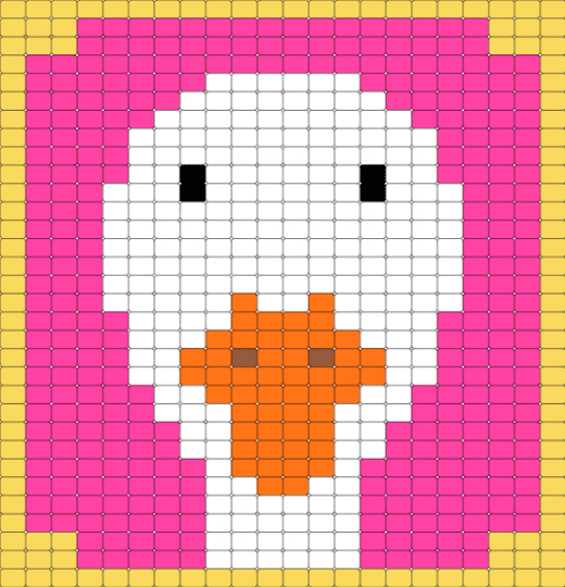 Quack - pink, yellow