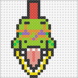 Montgomery Gator FNaF - montgomery gator,fnaf,five nights at freddys,video game,character,horror,alligator,mohawk,green,pink