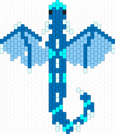 WINGS OF FIRE Seawing Dragon - blue, cotdadventurenovels, dragon, light blue, seawing, tsunami, wof