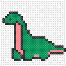 Brachiosaurus neck - brachiosaurus,dinosaur,prehistoric,cute,simple,animal,green,pink