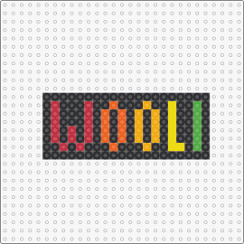 Wooli Rainbow - wooli,sign,text,dj,colorful,edm,music,black