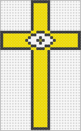 Subtronics = Jesus? - subtronics,cross,cyclops,religion,mashup,symbol,yellow