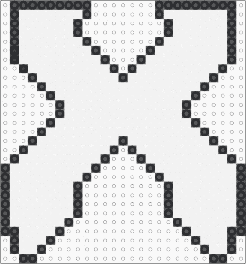 Blank X Outline - excision,x,logo,dj,edm,template,blank,outline,shape,music,white