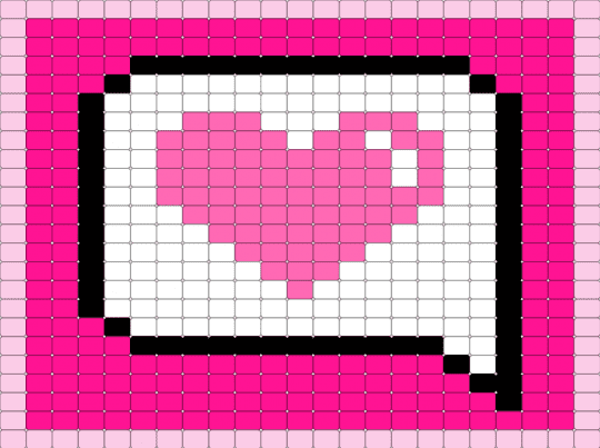 Heart pattern - pink, white