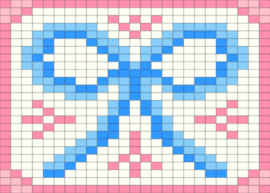 Blue Bow - bow, coquette, light blue, pink, ribbon