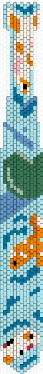Koi pond Tie - light blue