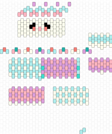 Clown pattern sequence color - clown,3d,pastel,pink,light blue,purple