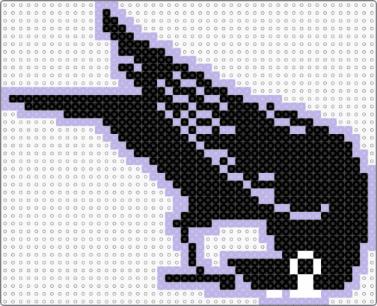 Sad Crow - black, pink