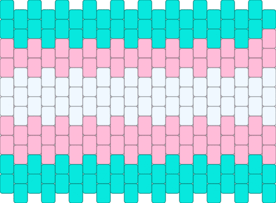 Trans Cuff - colorful, light blue, pink, pride, transgender