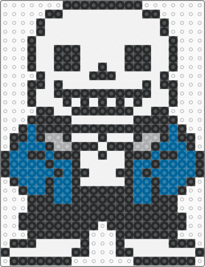 Sans - black, blue, character, undertale, video game, white
