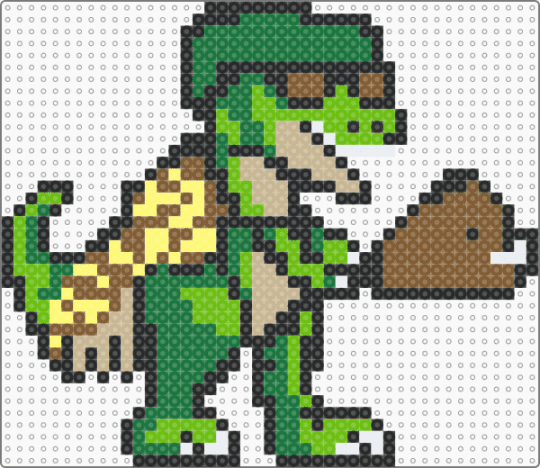 Wooli Lost Lands Dino - green, tan