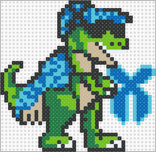 Lost Lands Excision Dino - blue, excision, green