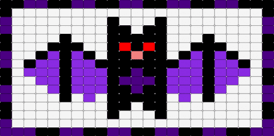 Bat Tapestry - purple, white